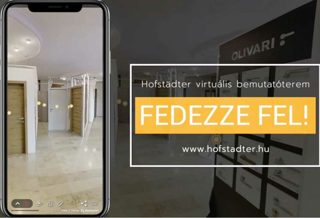 Hofstädter 3 dimenziós virtuális nyílászáró bemutatóterem